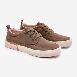 Big Star Materiaali miesten iso tähti RR174064 Khaki -lenkkarit vihreä 1