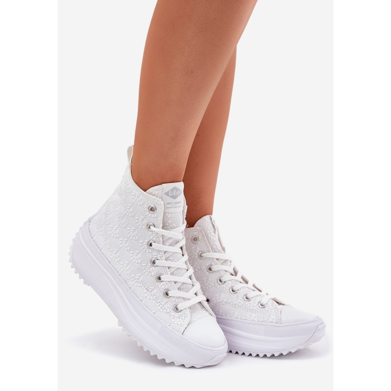 Korkeat naisten lenkkarit Lee Cooper LCW-25-31-3461L White valkoinen 1