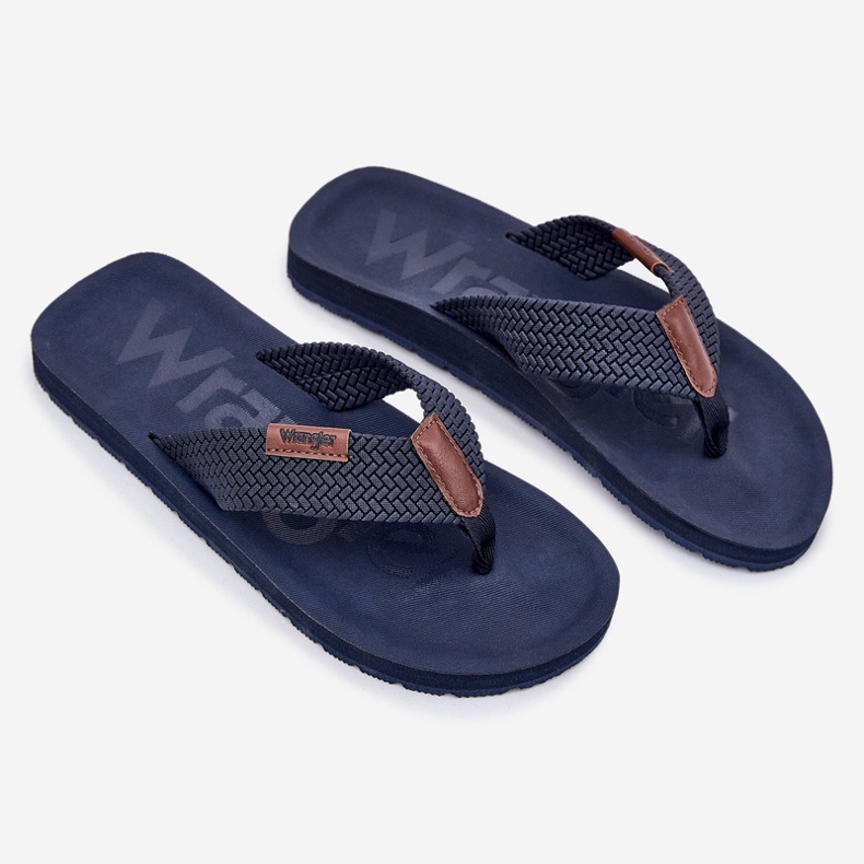 Miesten flip -flops wrangler zane flipflop miehet matala 20251044.24h laivastonsininen 1