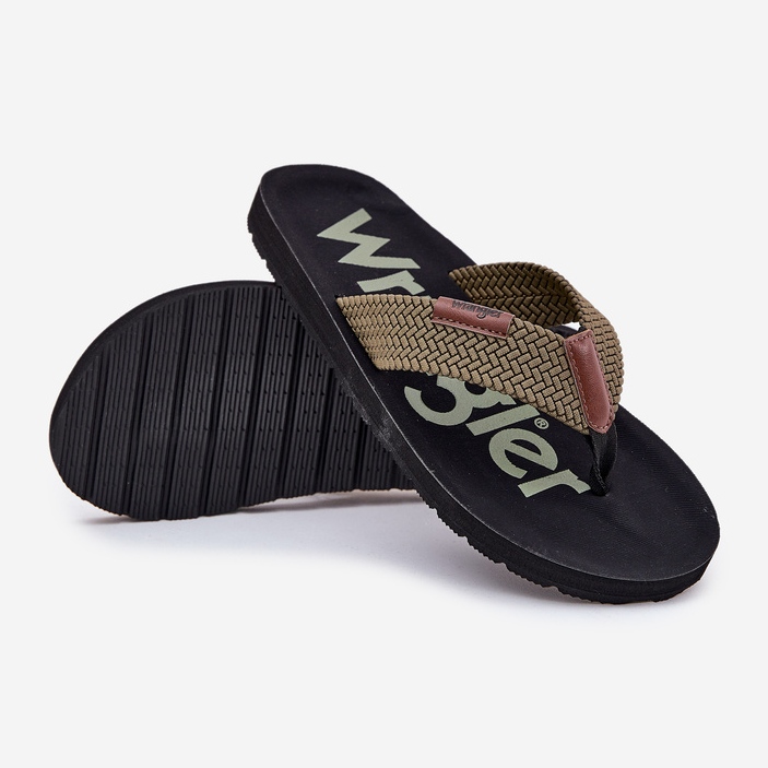 Miesten flip -flops wrangler zane flipflop miehet matala 20251044.20251044.57b vihreä 2