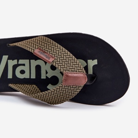 Miesten flip -flops wrangler zane flipflop miehet matala 20251044.20251044.57b vihreä 4