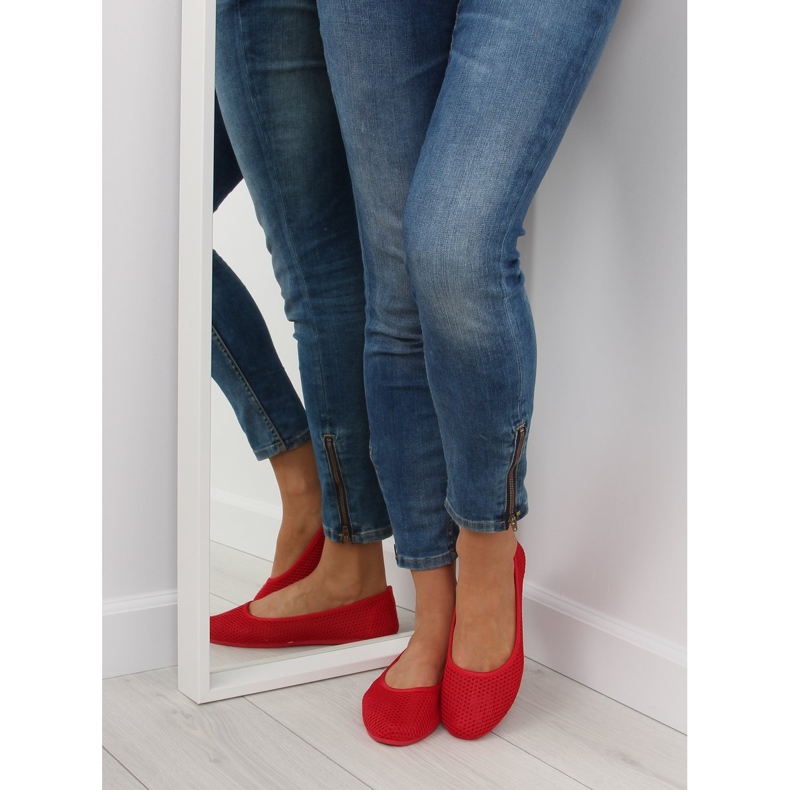 Punainen mesh ballerina JX56 Red 1