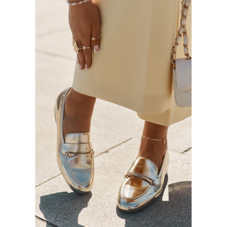 Naisten nahkakengät Maciejka K6809-25 Zlotys kultainen 2