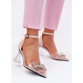 Tyylikkät pumput Vinceza 62212 beige -keulalla 2