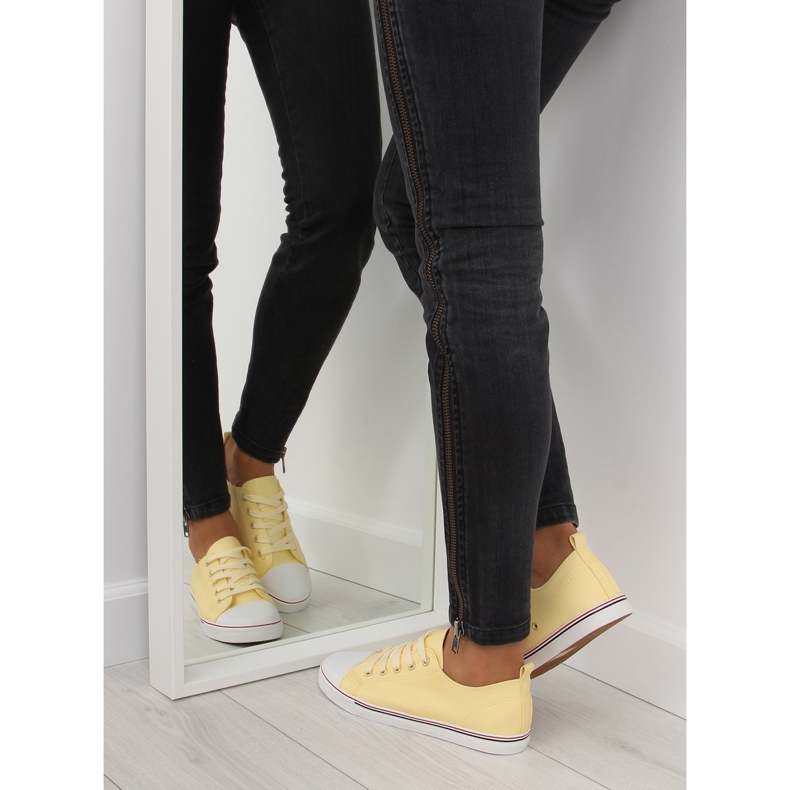 Naisten keltaiset tennarit, kasvojen keltainen XL01p Beige 1