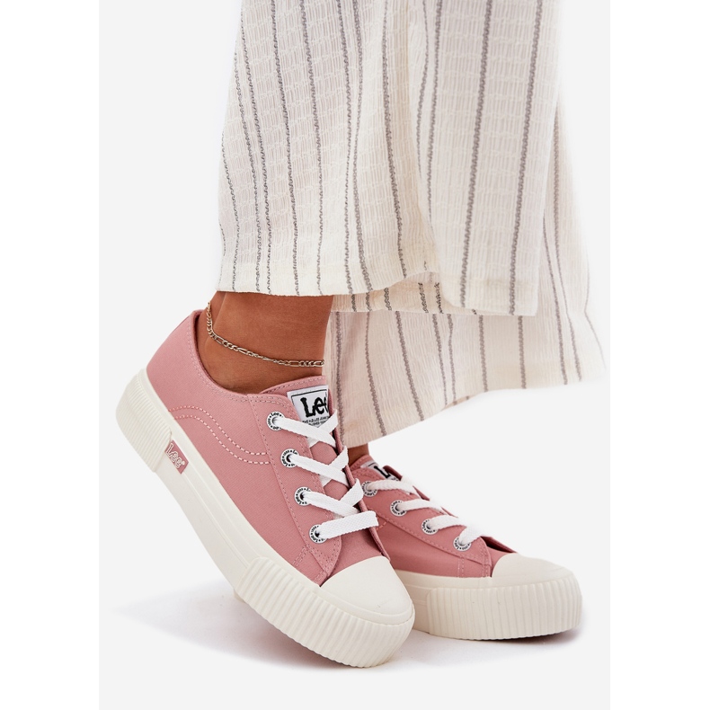 Naisten lenkkarit laiturilla Lee Isla C Women Low 50251001 Pink vaaleanpunainen 1