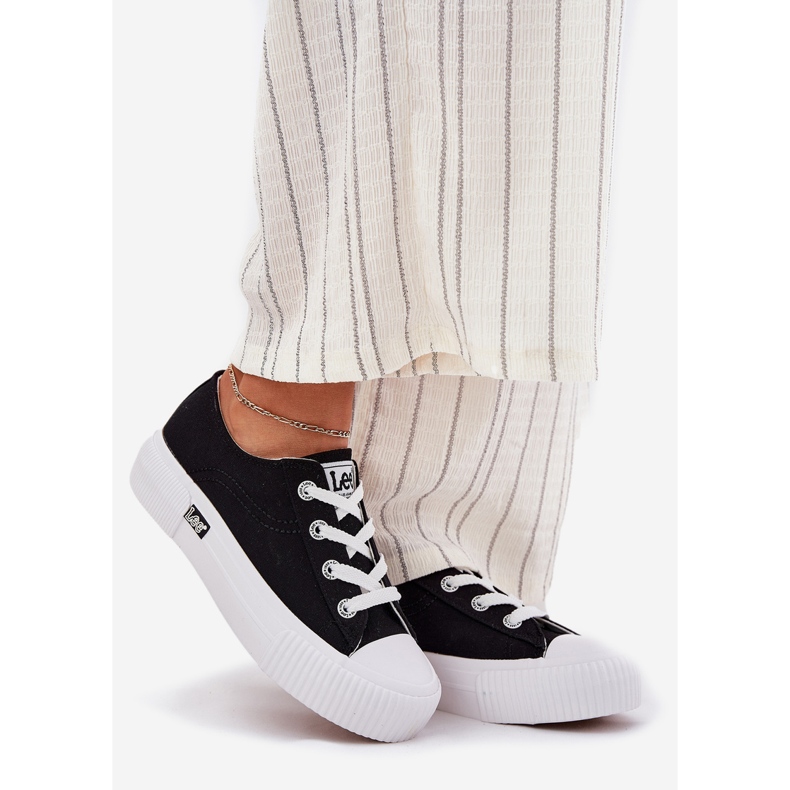 Naisten lenkkarit laiturilla Lee Isla C Women Low 50251001 Musta 1