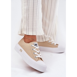 Naisten lenkkarit laiturilla Lee Isla C Women Low 50251001 Beige 2