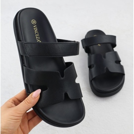 Naisten musta flip flops Vinceza 17401 1