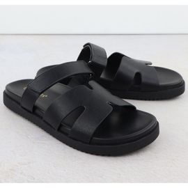 Naisten musta flip flops Vinceza 17401 2