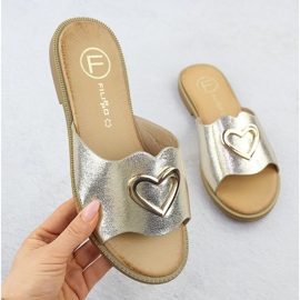 Naisten läppä koristeellisella sydämellä kultainen Filippo DK6909 1