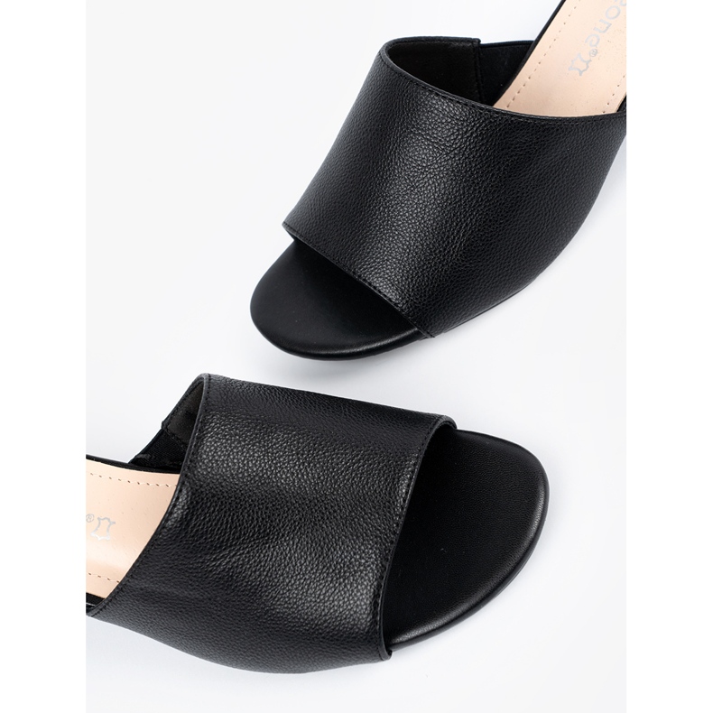 Sergio Leone Naisten matalakorkoiset varvastossut musta 2