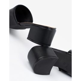 Sergio Leone Naisten matalakorkoiset varvastossut musta 1