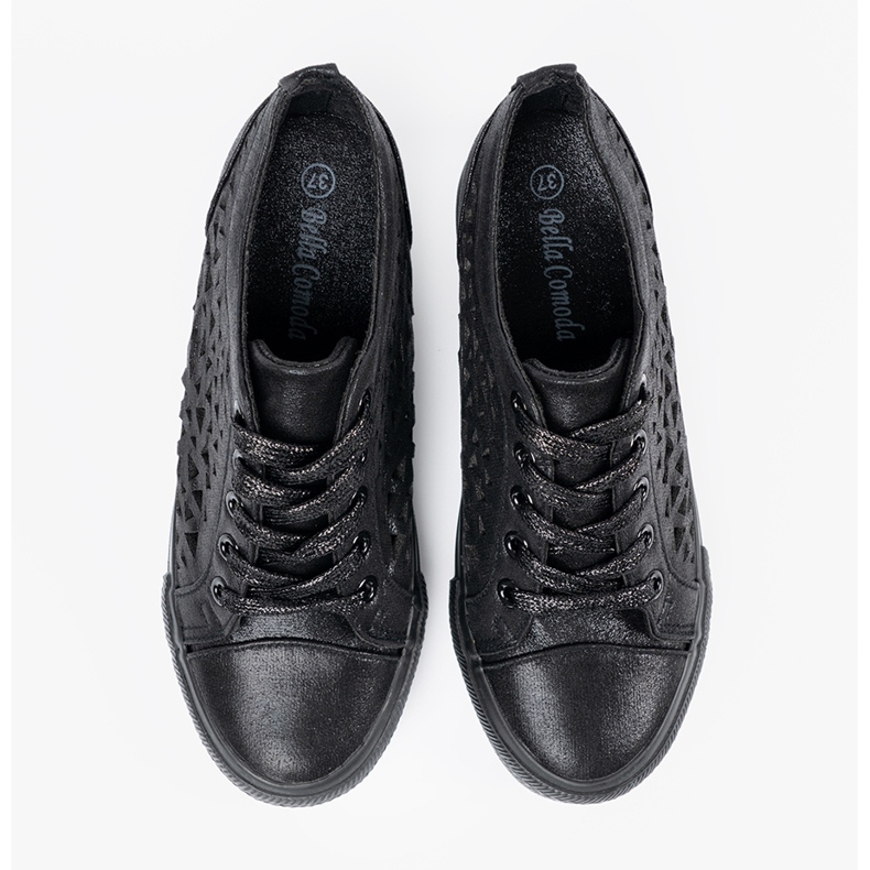 Shelvt Avointyöt Naisten kiilan lenkkarit musta 1