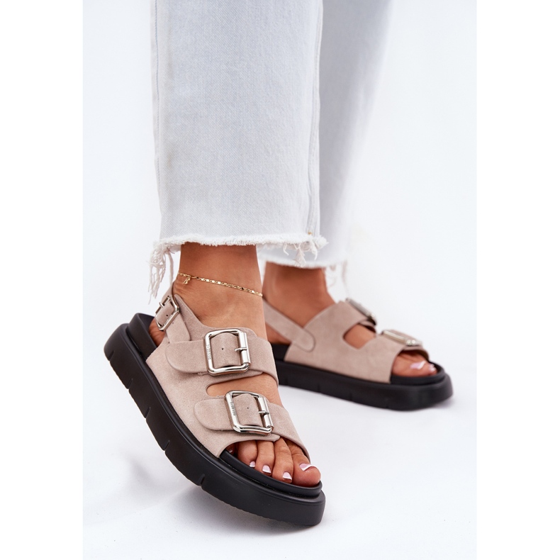 Big Star Naisten mokkanan sandaalit, joissa on iso tähti RR274663 -kiinnittimet, vaaleanpunainen 2