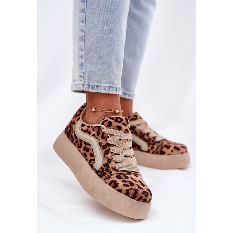 Inna Naisten lenkkarit Leopard beige 2