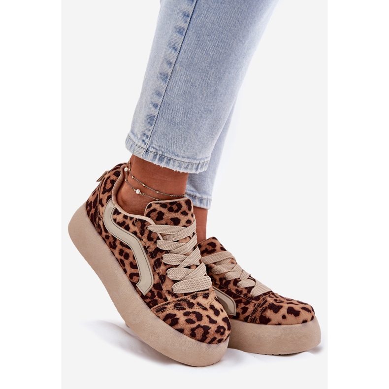 Inna Naisten lenkkarit Leopard beige 1