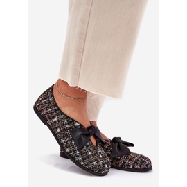 Nahkaballeriinit Laura Messi 2921 Musta keula 1