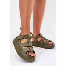 Inna Naisten sandaalit vihreällä alustalla 2