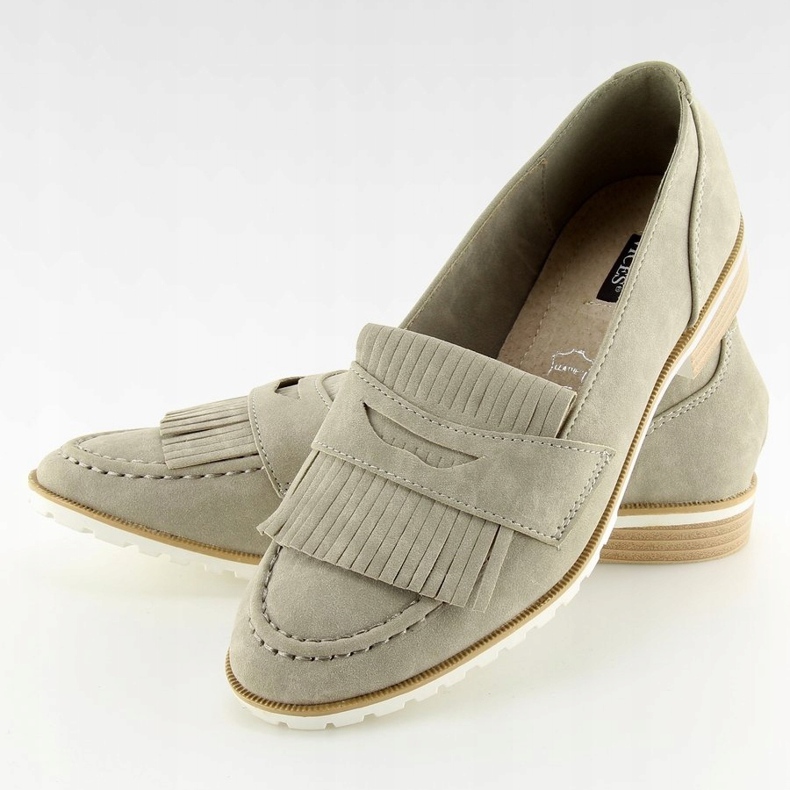 Harmaa Naisten harmaat loaferit 1174 Harmaa 2