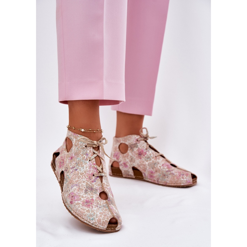 Kuvioidut nahkakengät Maciejka 03426-48 beige 2