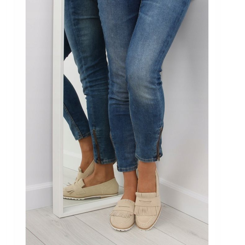 Naisten beige -kengät 1174 Beige 1