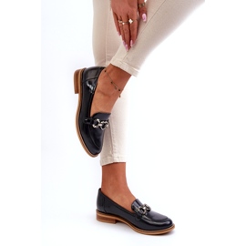 Laura Messi 2760 laivastonsininen nahkainen nahka lakatut leipät 3