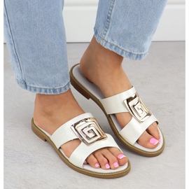 Naisten flip flops koristeella Valkoinen Filippo DS3703 6