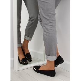 Mustat naisten housut napeilla musta 1388 Musta 1