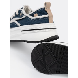 Shelvt Merivoimien siniset naisten lenkkarit, joissa on valkoiset insertit sininen 1