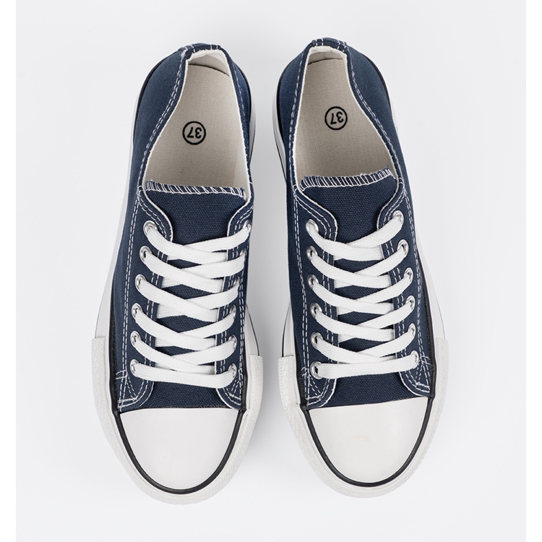 Shelvt Naisten merivoimien siniset lenkkarit laiturilla sininen 1