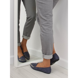 Naisten housut laivastonsinisilla 1388 Navy -nastoilla laivastonsininen 1