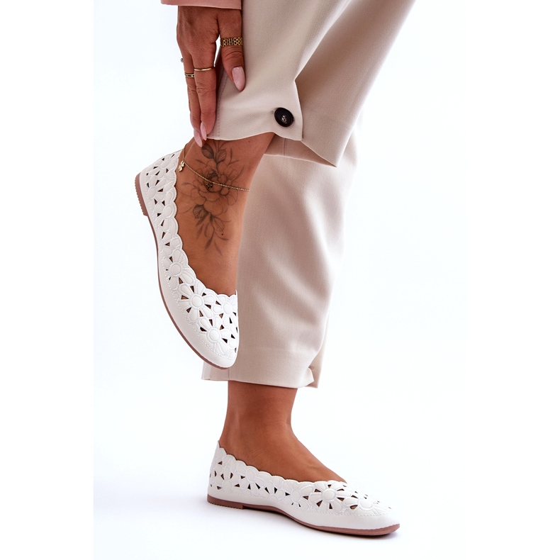 Evento Harjakattoinen kiiltävä Ballerina naisten valkoinen Visionary 2