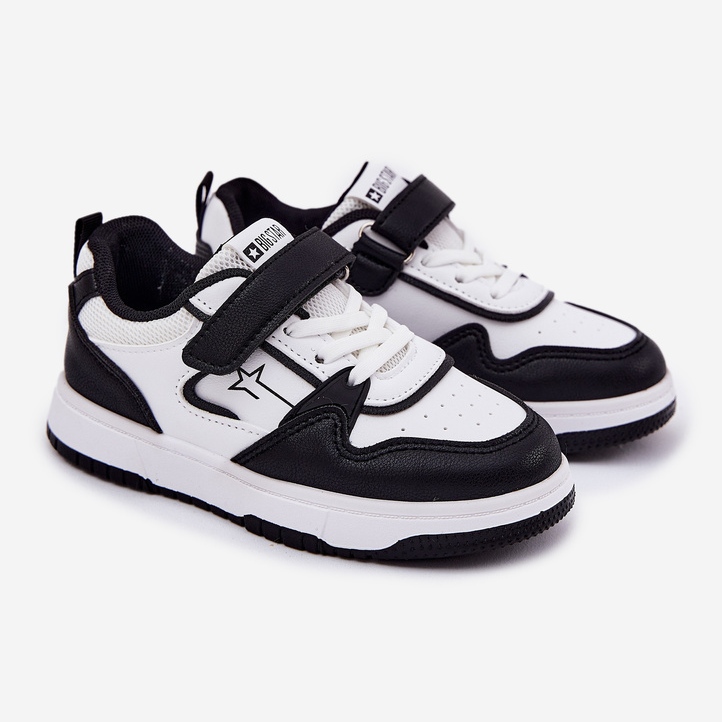 Big Star Kevyet lasten lenkkarit iso tähti RR374052 valkoinen ja musta 1