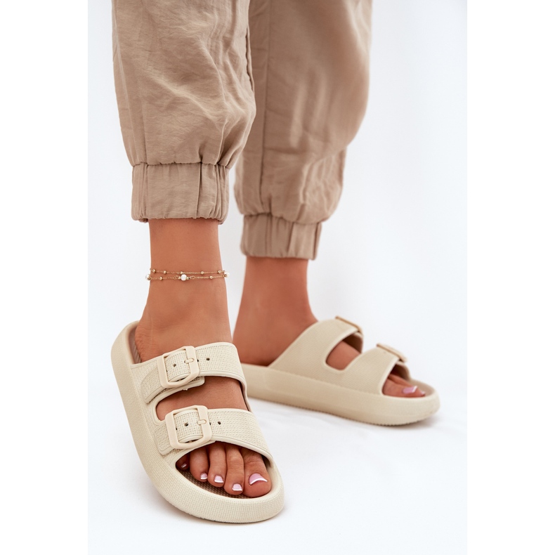 Inna Naisten flip flops lavalla beige -soljilla 2