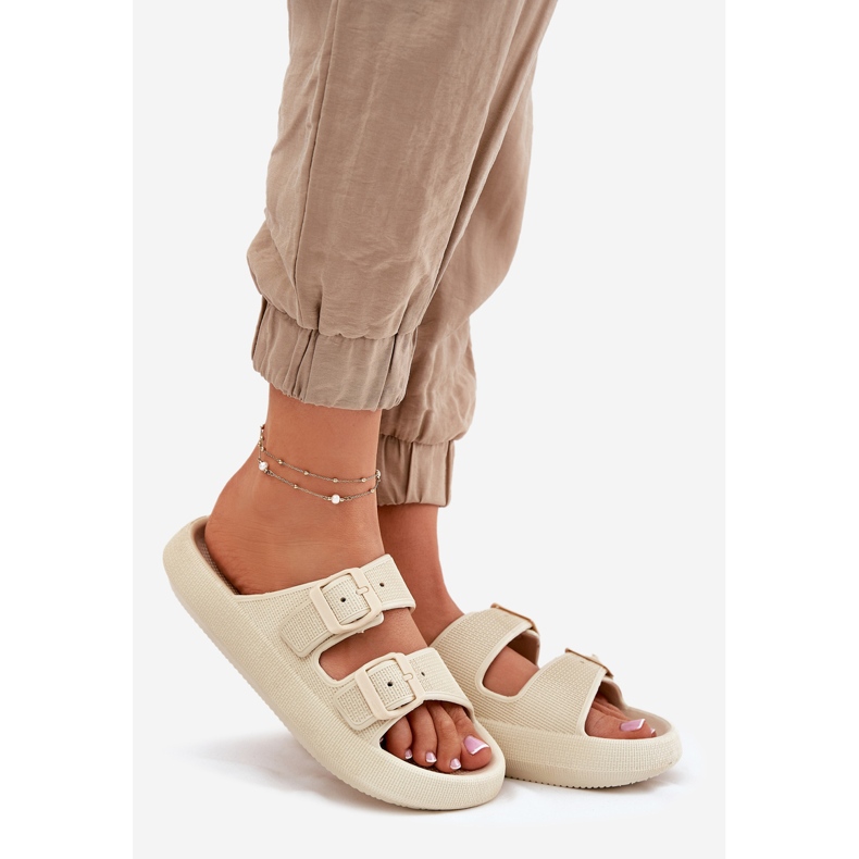 Inna Naisten flip flops lavalla beige -soljilla 1