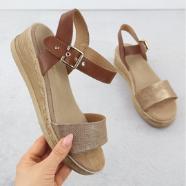 Naisten sandaalit ruskealle kiilalle Sergio Leone SK-204 1