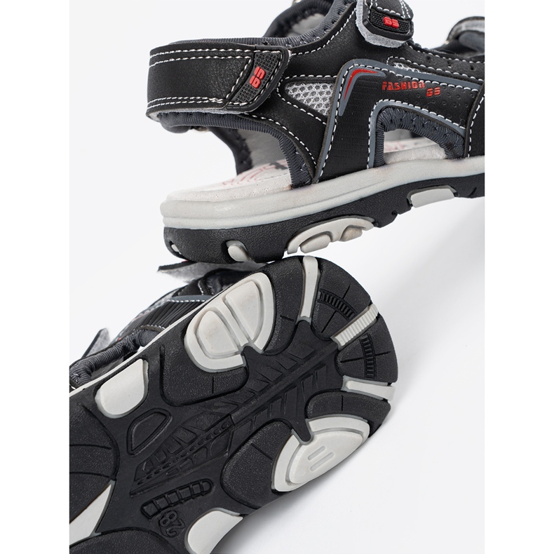 Shelvt Musta poikien sandaalit 1