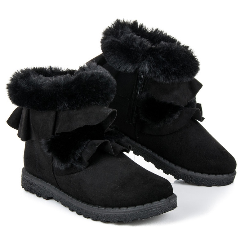 Seastar Mustat saappaat röyhelöllä 1