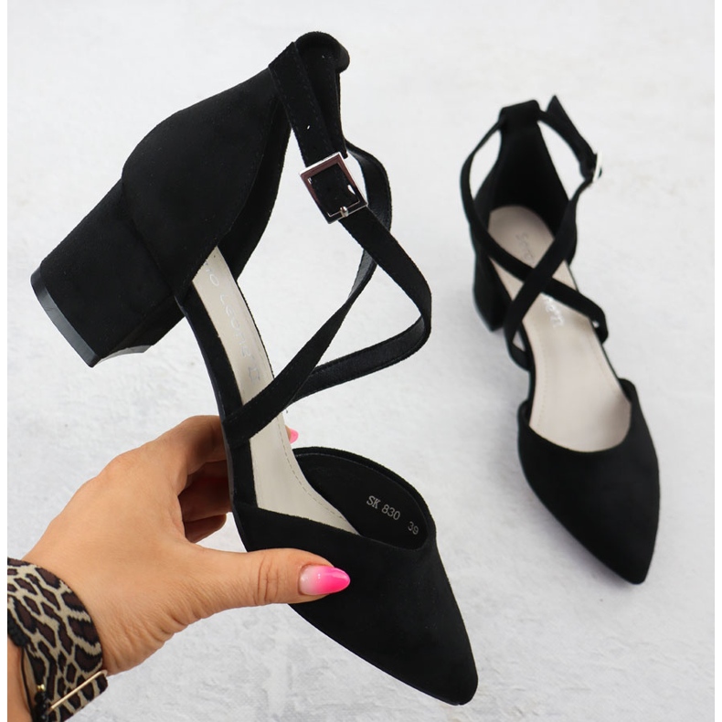 Naisten sandaalit mustassa Sergio Leone SK-830 -viestissä 1