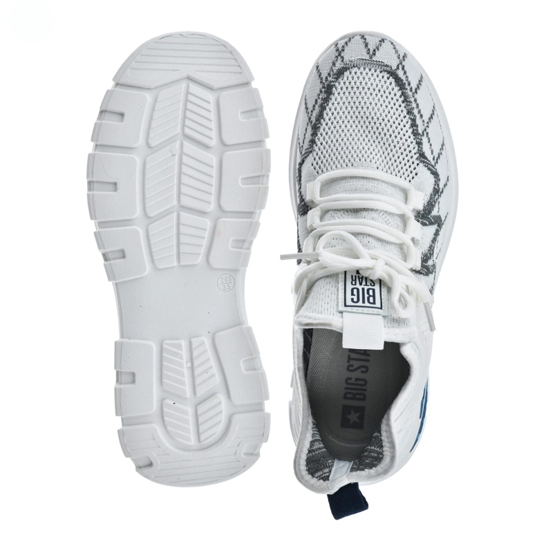 Miesten kengät urheilukengät Big Star NN174461 valkoinen 1