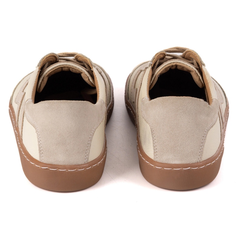 Paljain jaloin naisten nahkakengät Olivier Eliza Beige 2