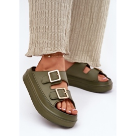 Inna Naisten flip flops lavalla Golden Bullles Greenin kanssa vihreä 2