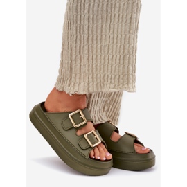 Inna Naisten flip flops lavalla Golden Bullles Greenin kanssa vihreä 1