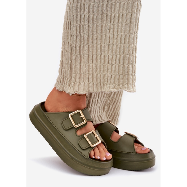 Inna Naisten flip flops lavalla Golden Bullles Greenin kanssa vihreä 1