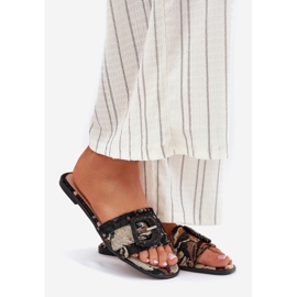 Inna Litteät naisten flopsit koristeellisella mustalla solkilla 1