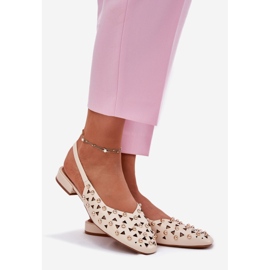 Inna Sisustettu litteä balleriinit beige 1