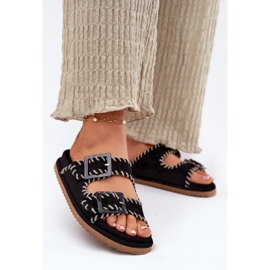 Inna Naisten flip flops solki ja koristeellinen musta kuori 2