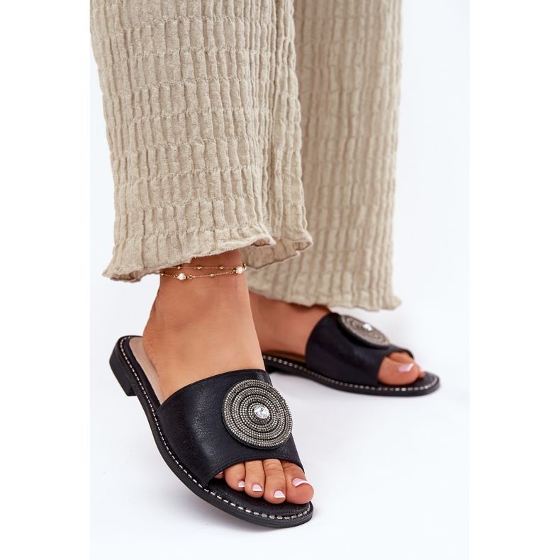 S.Barski Litteäkorkoiset naisten läppä musta 2