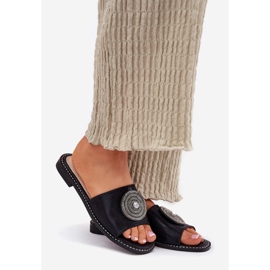 S.Barski Litteäkorkoiset naisten läppä musta 1